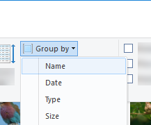 Select to arrange items in an alphabetic manner